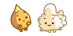 Cute Corn Kernel and Popcorn Cursor