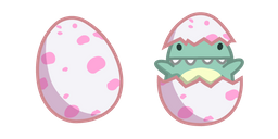 Cute Dino Baby in Egg Cursor