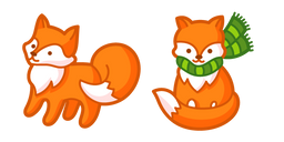 Cute Fox and Scarf Cursor