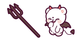 Cute Milk Bear Devil Cursor