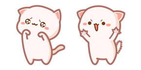 Cute Mochi Mochi Peach Cat Roar Cursor