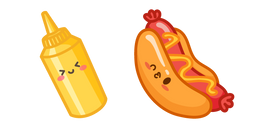 Cute Hot Dog and Mustard Cursor