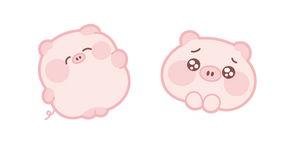 Cute Happy Pig Cursor