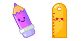Cute Pencil and Ruler Cursor
