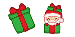 Cute Santa in Gift Cursor