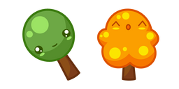 Cute Summer and Autumn Trees Cursor