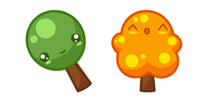 Cute Summer and Autumn Trees Cursor