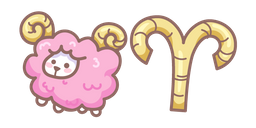 Cute Zodiac Sign Aries Cursor