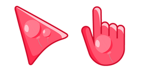 Red Balloon on Red Background Cursor