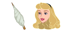 Sleeping Beauty Princess Aurora and Spinning Wheel Cursor