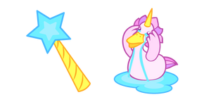 Cute Duck Unicorn Crying Cursor