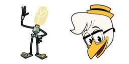 DuckTales Gyro Gearloose and Lil Bulb Cursor