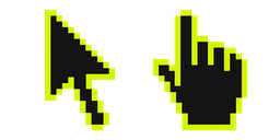Electric Lime Pixel Cursor
