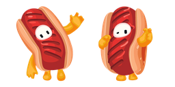 Fall Guys Character in Hot Dog Costume Cursor