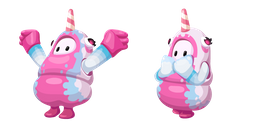 Fall Guys Sparkle-Whal Costume Cursor