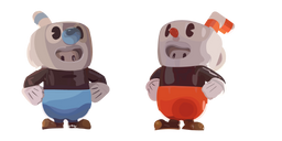 Fall Guys Cuphead Costume Cursor