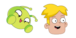 Final Space Mooncake and Gary Goodspeed Cursor