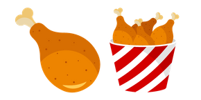 Fried Chicken Leg Bucket Curseur