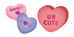 Conversation Hearts Candy Cursor