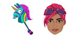 Fortnite Brite Bomber Skin Rainbow Smash Pickaxe Cursor