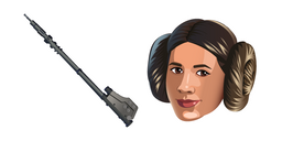 Fortnite Leia Organa and Vibro-Staff Cursor