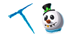 Fortnite Slush Soldier Skin Icicle Pickaxe Cursor