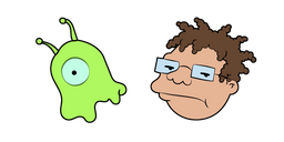 Futurama Hermes Conrad and Brain Slug Cursor