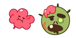 Cookie Run Brain Gum and Zombie Cookie Cursor