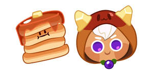 Cookie Run Pancake Cookie and Pancake Frisbee Cursor