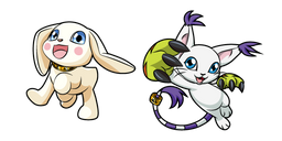 Digimon Gatomon and Salamon Cursor