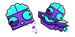 Geometry Dash Brainpower and Ship 27 Cursor