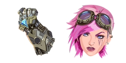 League of Legends Vi and Hextech Gauntlet Cursor