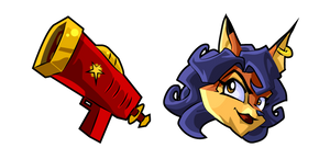 Sly Cooper Carmelita Fox and Shock Pistol Cursor
