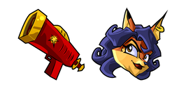 Sly Cooper Carmelita Fox and Shock Pistol Cursor