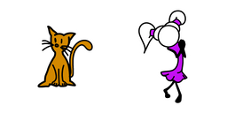 Fancy Pants Adventures Cutie Pants Girl and Kaboodle Cursor