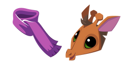Animal Jam Giraffe and Scarf Cursor