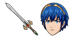 Fire Emblem Marth and Sword Cursor