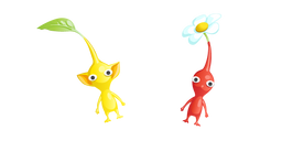 Pikmin Yellow Pikmin and Red Pikmin Cursor