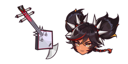 Genshin Impact Xinyan and Guitar Cursor