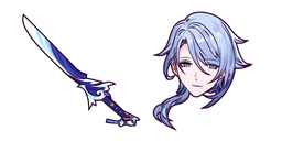 Genshin Impact Kamisato Ayato and Haran Geppaku Futsu Cursor