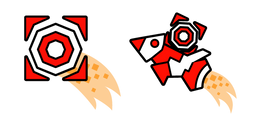 Geometry Dash Cube 30 and Ship 12 Cursor