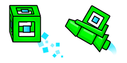 Geometry Dash 3D Player Cube and Ship Cursor