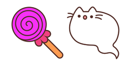 Ghost Pusheen and Candy Cursor