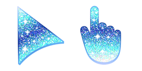 Blue Ocean Glitter Cursor