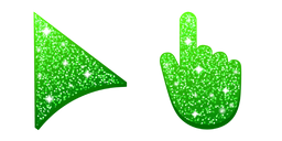 Spring Green Glitter Cursor