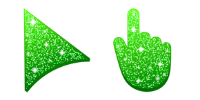 Spring Green Glitter Cursor