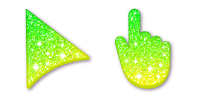 Green Summer Grass Glitter Cursor