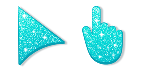 Turquoise Glitter Cursor