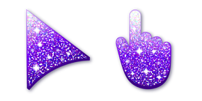White-Purple Glitter Cursor