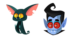 Halloween Bat and Dracula Cursor